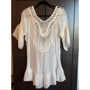 Perfect summer swimsuit coverup! Cute details